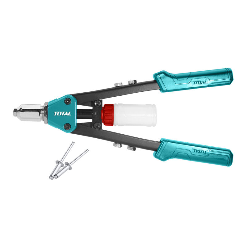 foto del prodotto rivettatrice manuale pinza rivetti fino 6,4mm 320mm serbatoio portasteli total