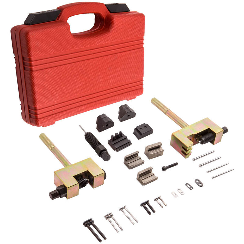 foto del prodotto rivettatura catena timing chain riveting tool set for mercedes m271 615 616 617 chrysler jeep strumento di cambio rivettatura catena di distribuzione