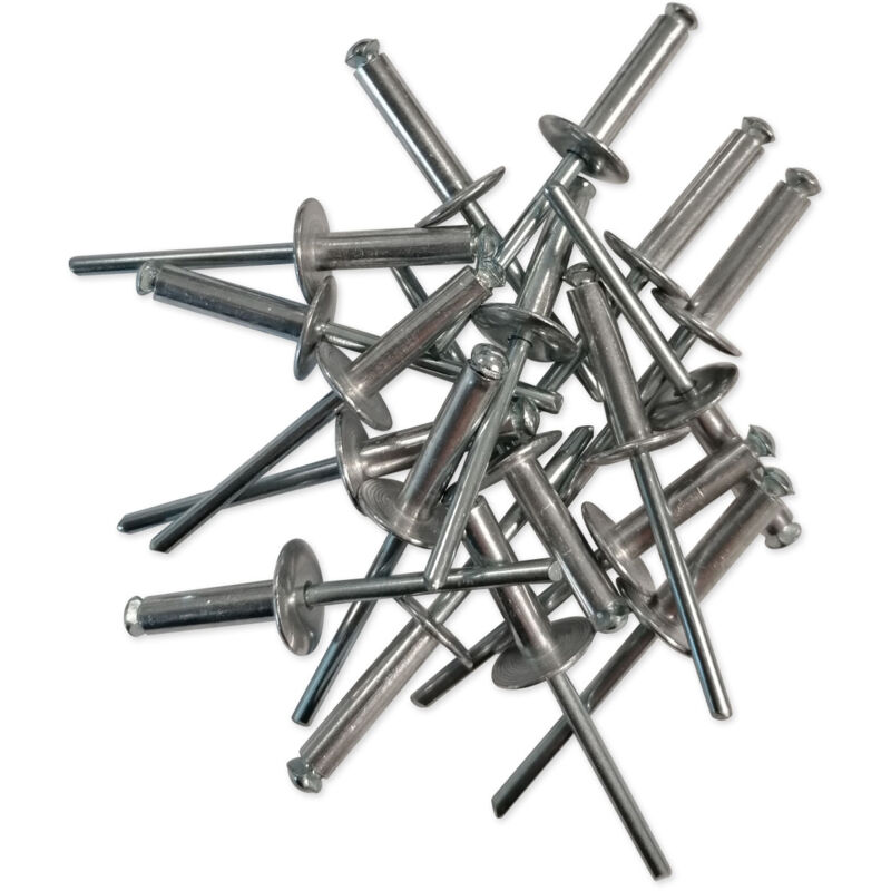foto del prodotto rivetti a molle in alluminio testa larga in acciaio 4,8 x 20