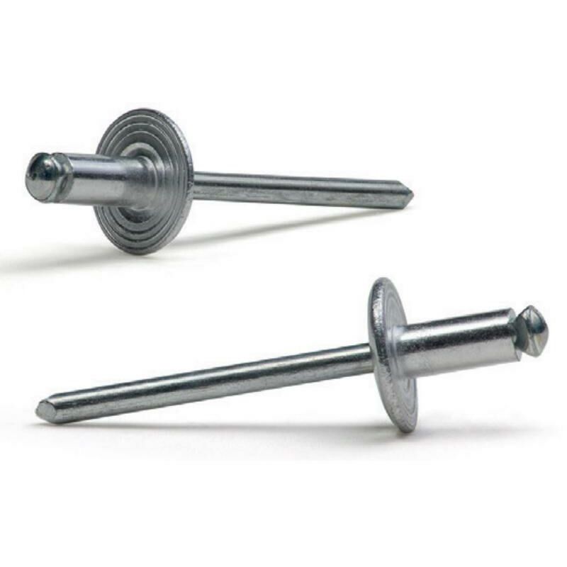 foto del prodotto rivetti alluminio fiore mm. 4,8 x 10 testa larga mm. 14