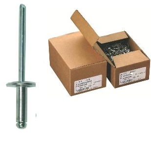 foto del prodotto rivetti alluminio t.larga 14mm 4,8x20 confezione da pezzi 250