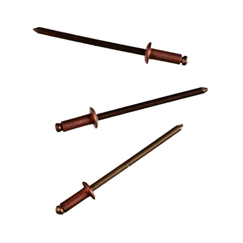 foto del prodotto rivetti ciechi in rame 3,2 x 6 mm. 50 pz.