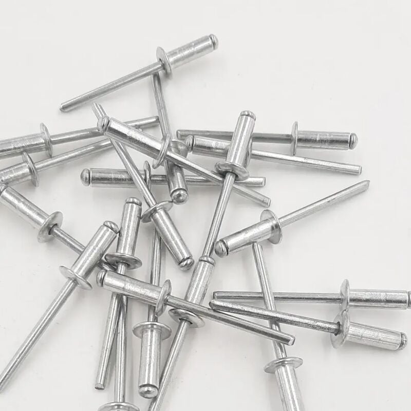 foto del prodotto rivetti in alluminio con chiodo in acciaio diametro 4.8 mm lunghezza 25 mm spessore fissabile s 16 21 mm