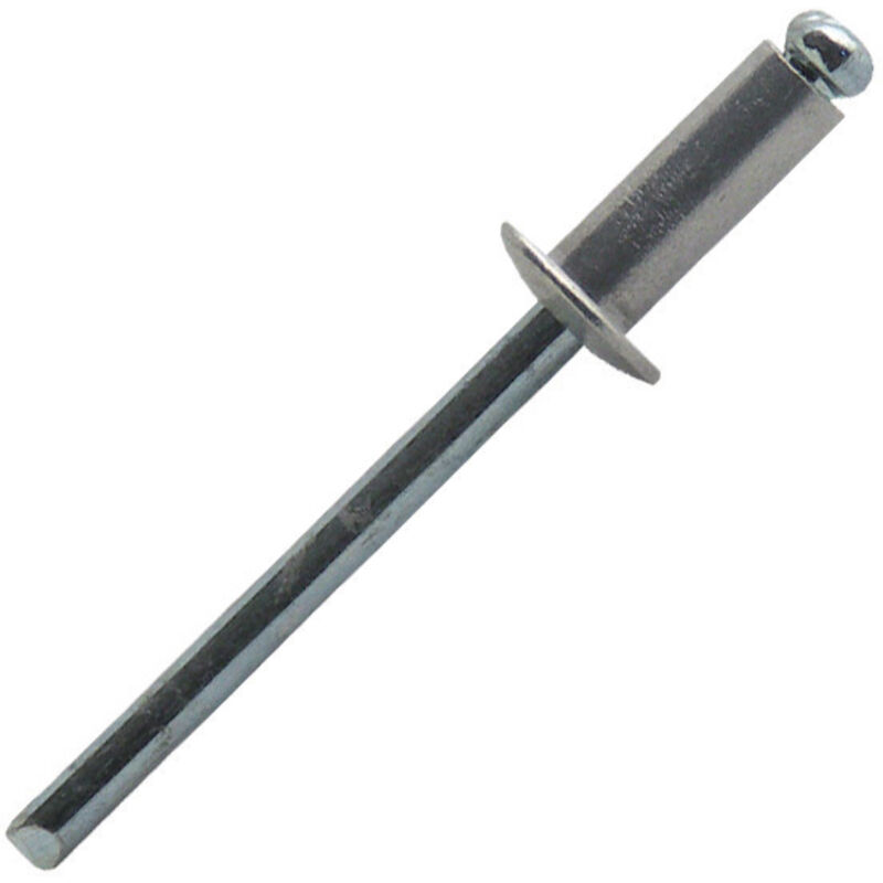 foto del prodotto rivetti standard a testa piatta in alluminio acciaio asd 4x10mm confezione da 400 pezzi