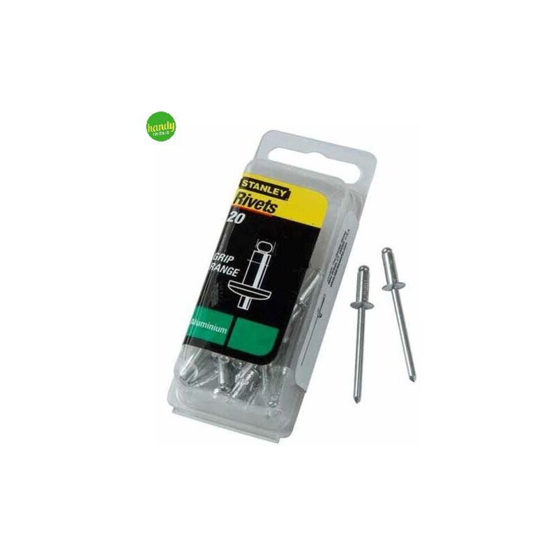 foto del prodotto rivetti stanley in alluminio 4 x 6,5 mm 20 pz