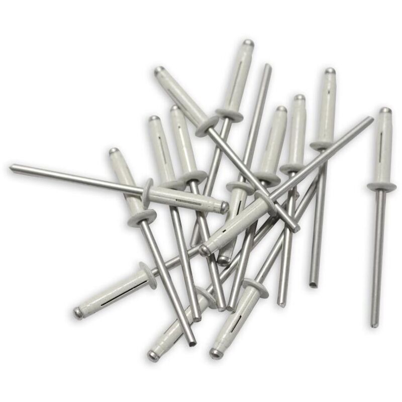 foto del prodotto rivetti trigrip 4 x 20 bianchi per targa d immatricolazione 80 rivetti 