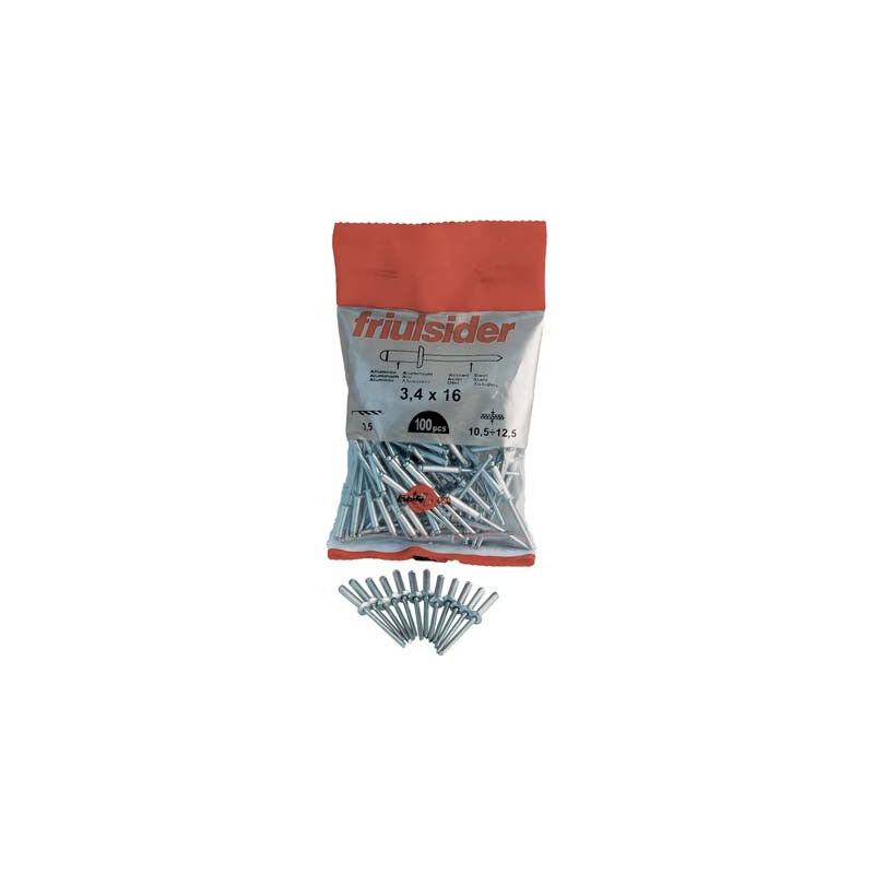 foto del prodotto rivetto a strappo alluminio friulsider mm 6,0x18 cf pz 25