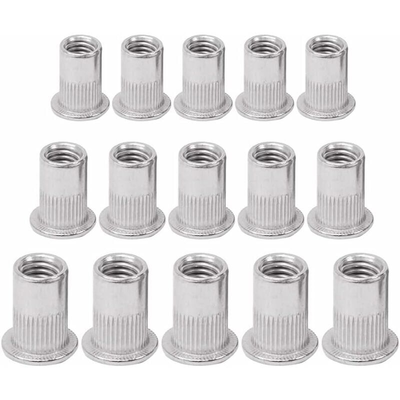 foto del prodotto rivetto filettato 90 pezzi rivetto rivetto filettato dado rivetto testa piatta dadi rivetto filettati inserti dado rivetto dado filettato testa dado,