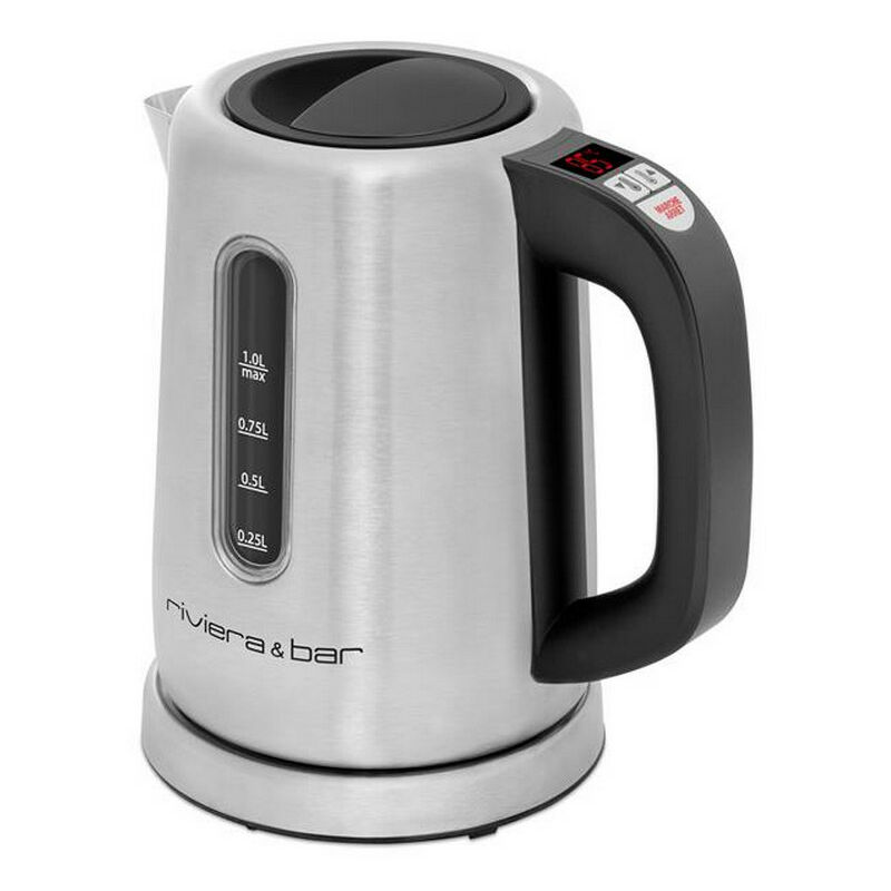 foto del prodotto riviera bar bollitore cordless 1l 2000w acciaio inossidabile nero bbt350