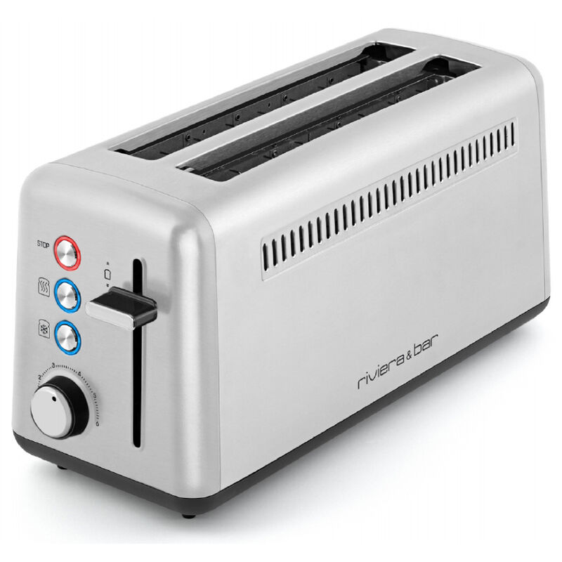 foto del prodotto riviera bar tostapane 2 fessure 1500w acciaio inox qgp480