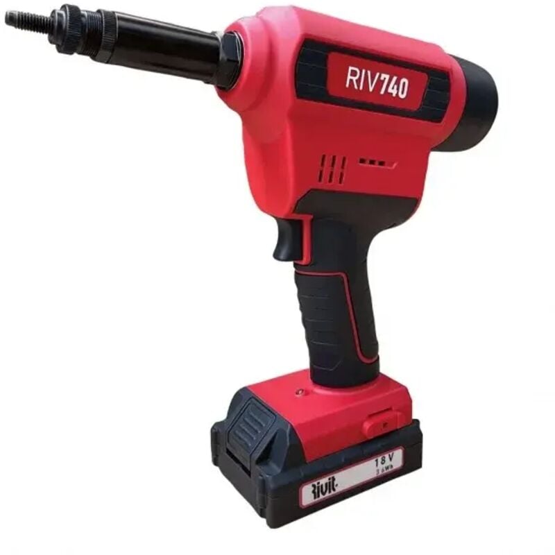 foto del prodotto rivit riv740 rivettatrice per inserti brushless a batteria 18v