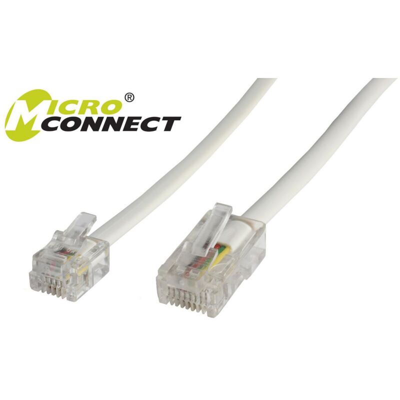 foto del prodotto rj11 rj45 cavo, bianco 1,0m 1 m white act