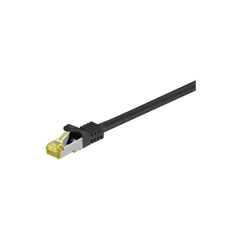 immagine 0 del prodotto rj45 cavo patch cat 6a s ftp pimf , 500 mhz, con cavo grezzo cat 7 , nero, guaina per cavo senza alogeni lszh, rame, connettore rj45 cat 6a .