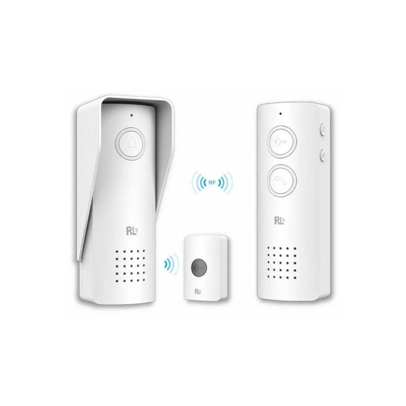 foto del prodotto rl citofono campanello senza fili wireless rf interofono pa a ascolto a batterie 0518l