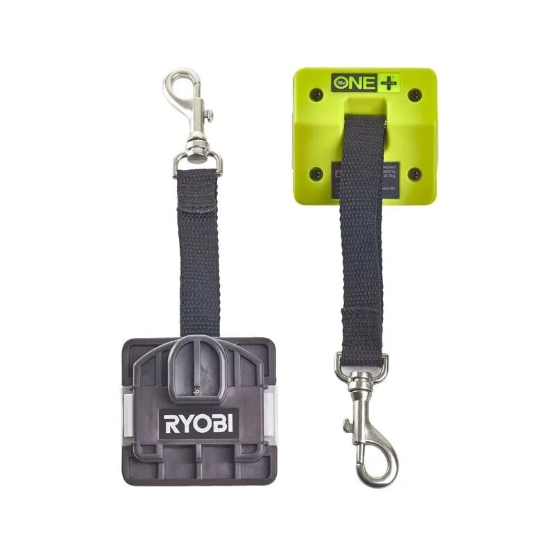 foto del prodotto rlyard 2 ganci parete porta utensili con moschettone ryobi