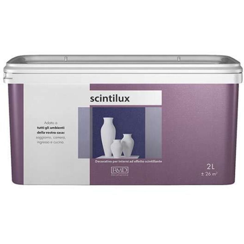 foto del prodotto rmd scintilux pittura decorativa colore papavero 2 lt