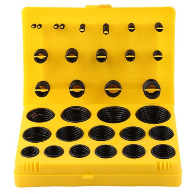 foto del prodotto rnemitery assortimento di o ring in gomma da 404 pezzi 3 45 mm, o ring metrici in gomma nitrilica per impianti idraulici, riparazioni