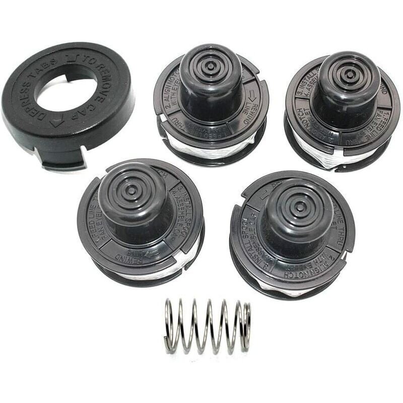 foto del prodotto rnemitery bobina e linea di alimentazione ammortizzatore per black and decker gl250 gl310 gl360 glc500 82300 82310 82312 cst500 cst800 ge600 ge800