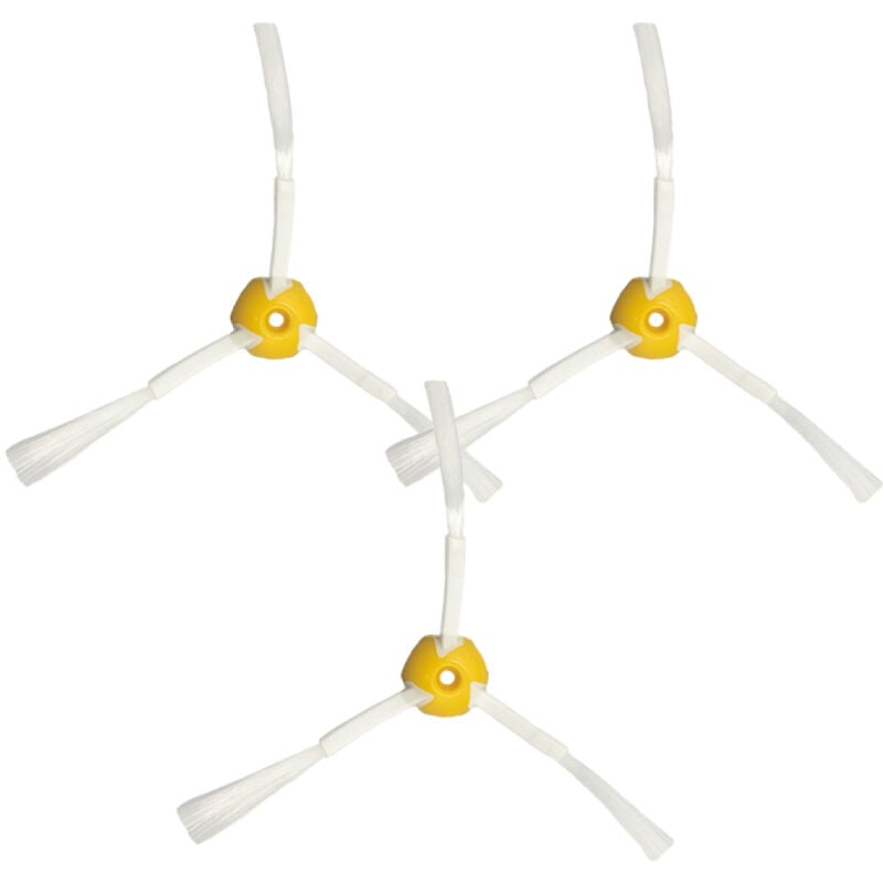 foto del prodotto rnemitery confezione da 3 spazzole laterali per irobot roomba serie 600 700 giallo