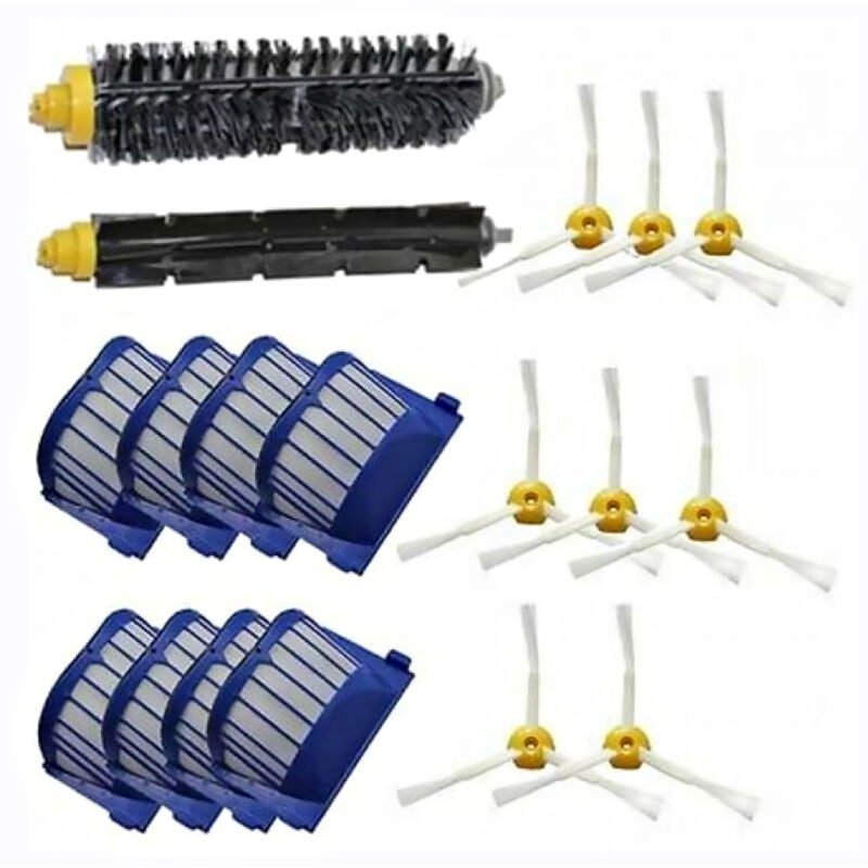 foto del prodotto rnemitery kit accessori per irobot roomba 600 620 630 650 660, 8 spazzole laterali 8 filtri 1 rullo
