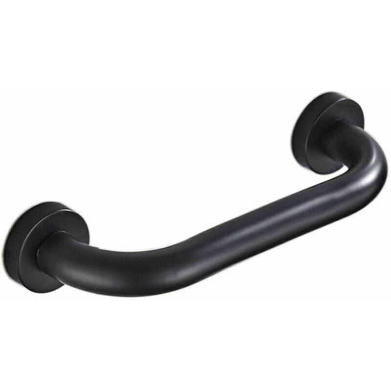 foto del prodotto rnemitery maniglia per bagno, maniglia di sicurezza per doccia, maniglia antiscivolo da 30 cm per bagno, vasca da bagno, wc nero 