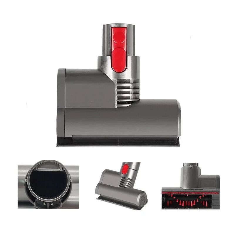foto del prodotto rnemitery mini spazzola per materassi motorizzata turbo compatibile con dyson v8 v10 v11 spazzola a sgancio rapido per divano, sedile auto,