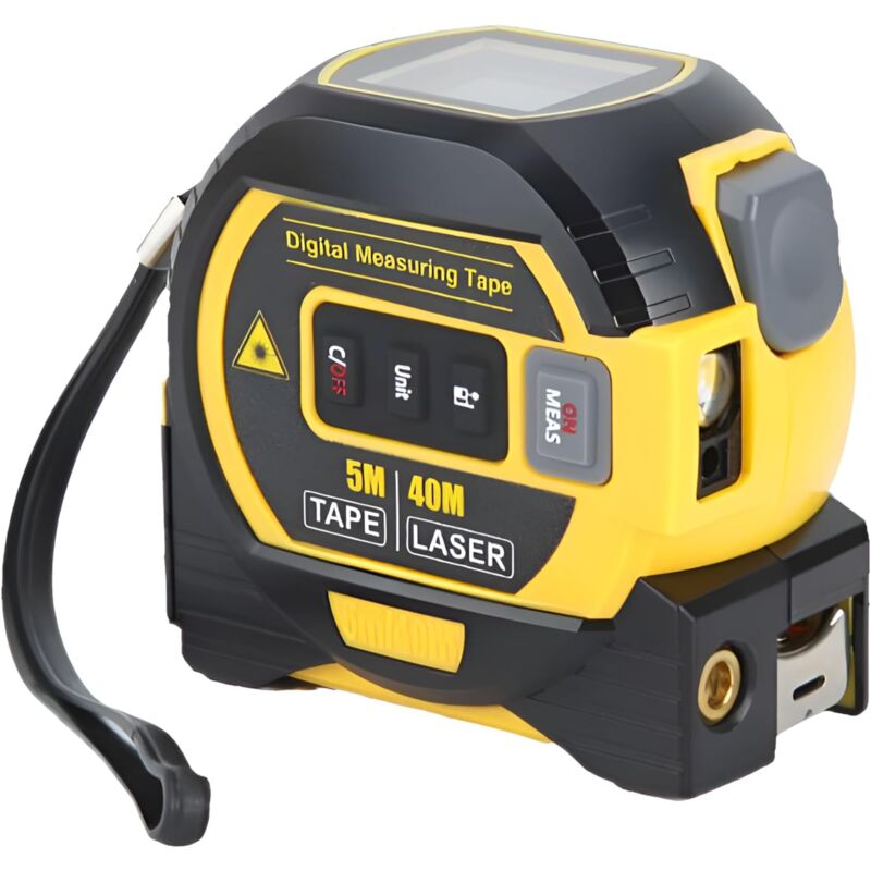 immagine 0 del prodotto rnemitery misuratore laser digitale 3 in 1 con linea laser incrociata, telemetro laser digitale 131 piedi, metro a nastro da 16 piedi con