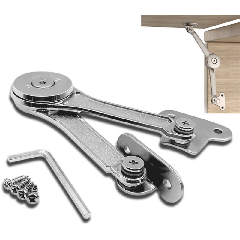 foto del prodotto rnemitery - sollevatore regolabile in lega di zinco da 2 pezzi, cerniera di supporto, per porta di armadio, scatole portaoggetti in legno, cucina,