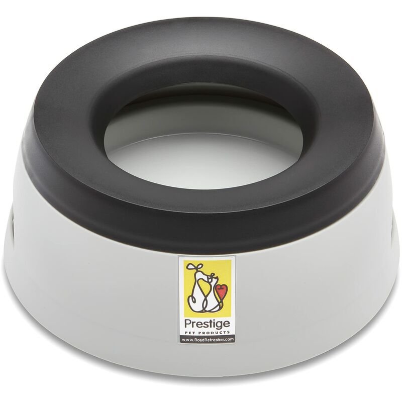 foto del prodotto road refresher prestige strada di aggiornamento non spill pet water bowl, taglia l, grigio