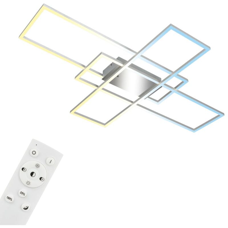 foto del prodotto roami lampada da soffitto a led, dimmerabile, telecomando, nero briloner
