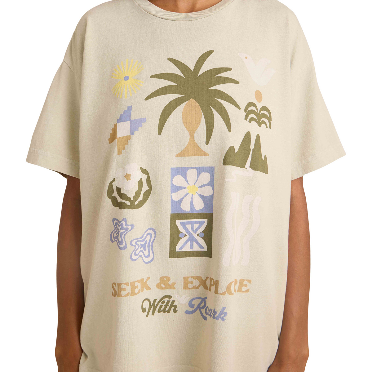 foto del prodotto roark donna maglietta seeker oversized