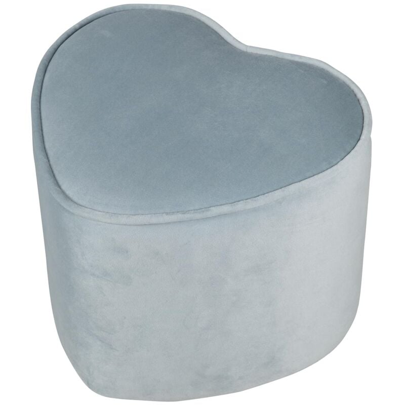 foto del prodotto roba pouf per bambini a forma di cuore lil sofa rivestito in velluto con contenitore multifunzione arredamento per bambini per la