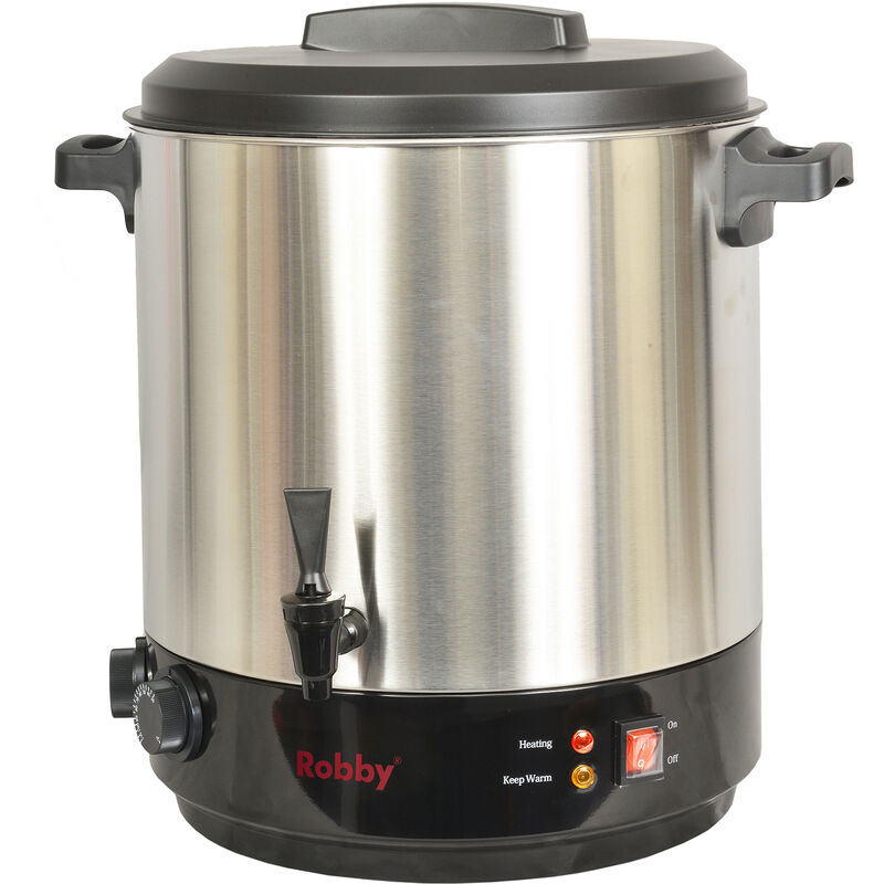 foto del prodotto robby sterilizzatore elettrico con rubinetto e timer 31l 2100w in acciaio inox steri pro inox xl