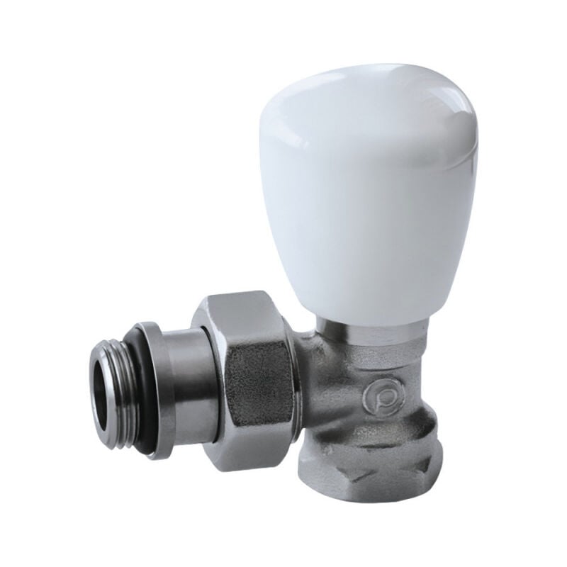 foto del prodotto robinet de radiateur manuel querre visser 15x21 chauffage central, laiton nickel 