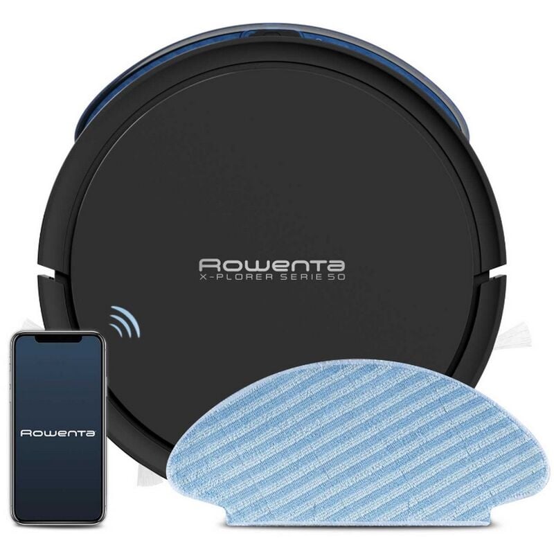 foto del prodotto robot aspirapolvere collegato rr7375wh rowenta