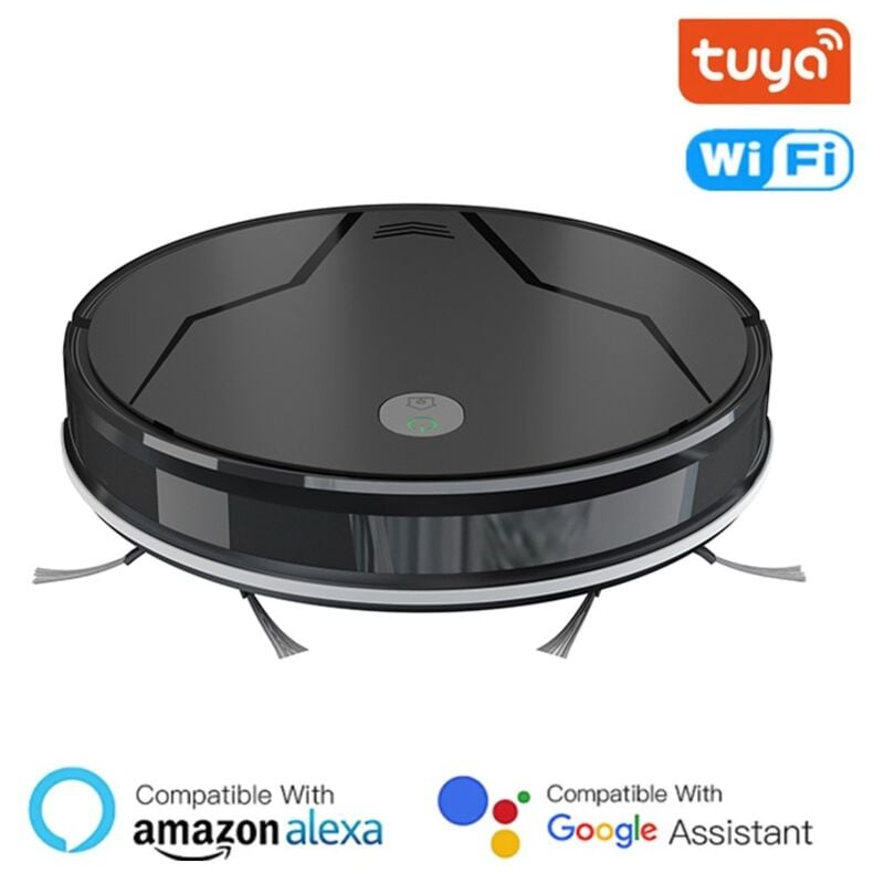foto del prodotto robot lava e aspira smart wifi per pulizia domestica tuya