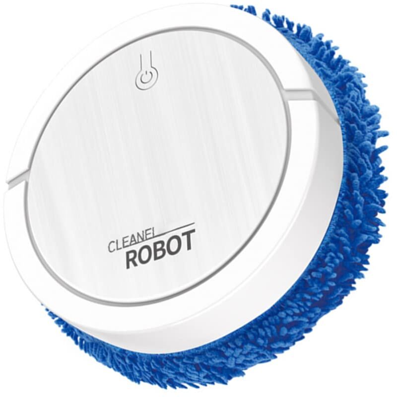 foto del prodotto robot per la pulizia a umido e a secco uv con scarico automatico disinfezione integrata, colore bianco sporco