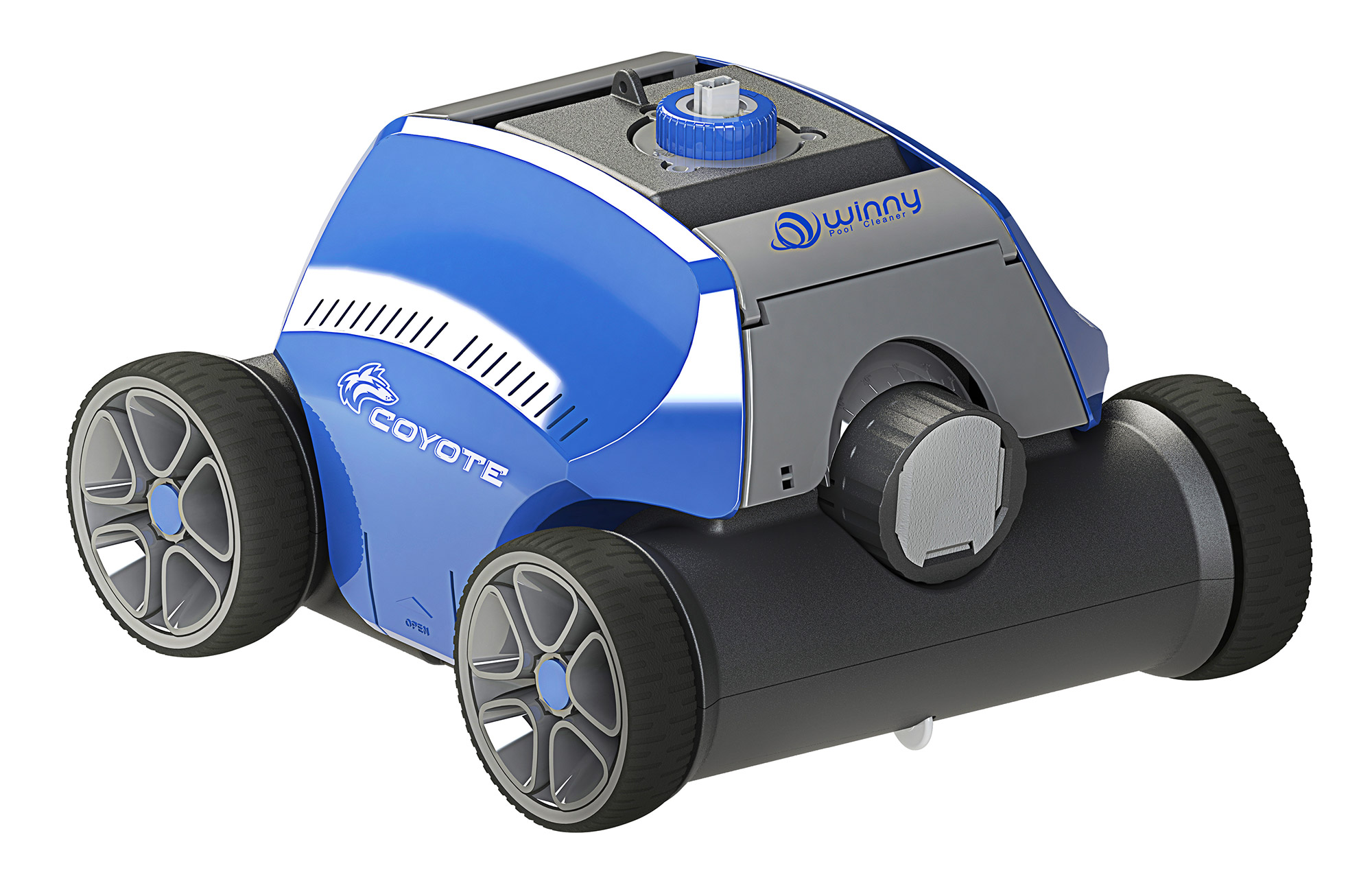 foto del prodotto robot pulitore automatico per pulizia fondo piscina autonomo wireless coyote