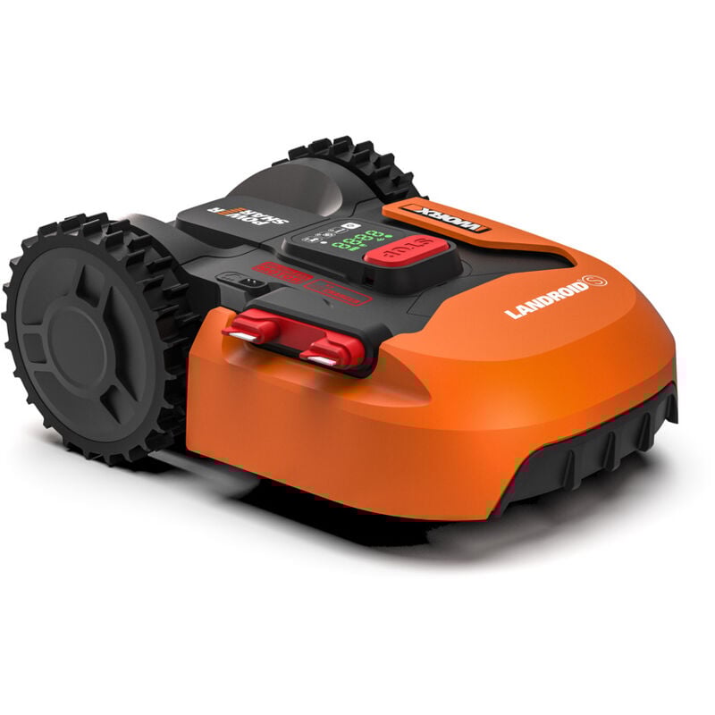 foto del prodotto robot rasaerba worx wr184e con base di ricarica e batteria fino a 400 mq