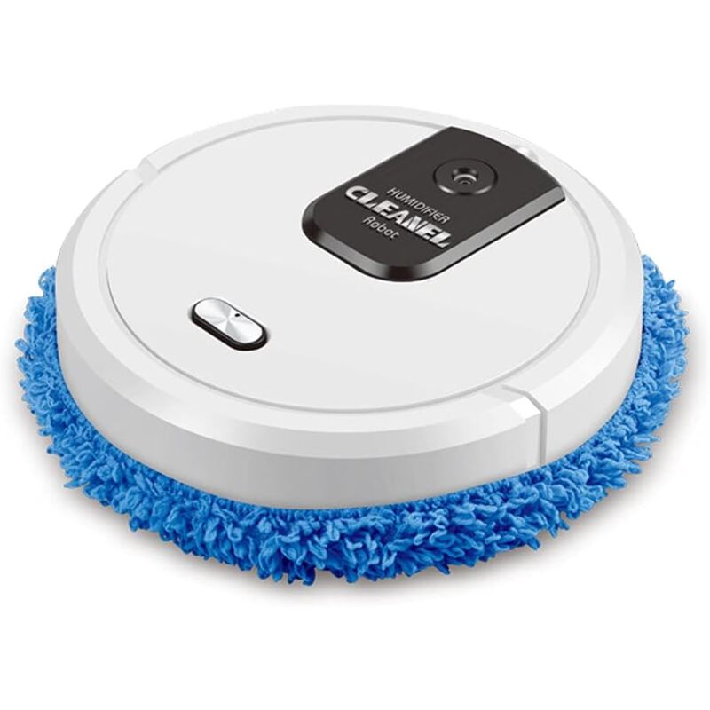 foto del prodotto robot spazzante, bagnato e asciutto 3 in 1 robot pulisci pavimento spazzare aspirazione 60db basso rumore ricarica usb per casa office workshop