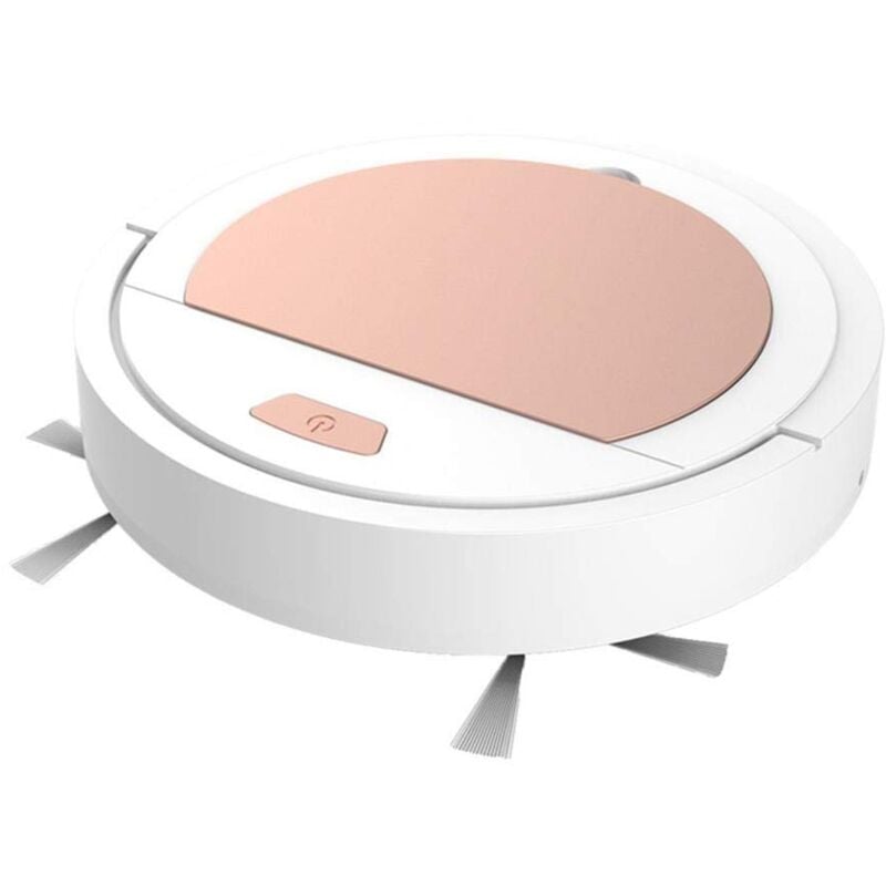 foto del prodotto robot spazzante incorporato con aspirazione ricaricabile pulizia automatica, colore bianco