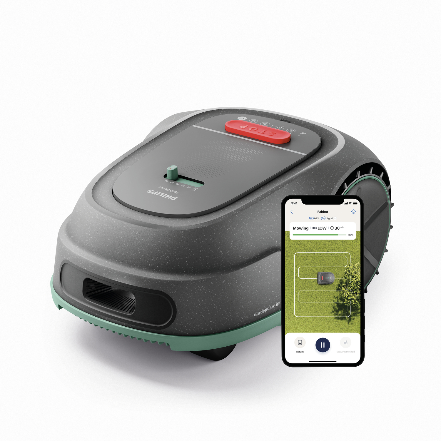 foto del prodotto robot tagliaerba automatico con gps sensore pioggia autoportante 30