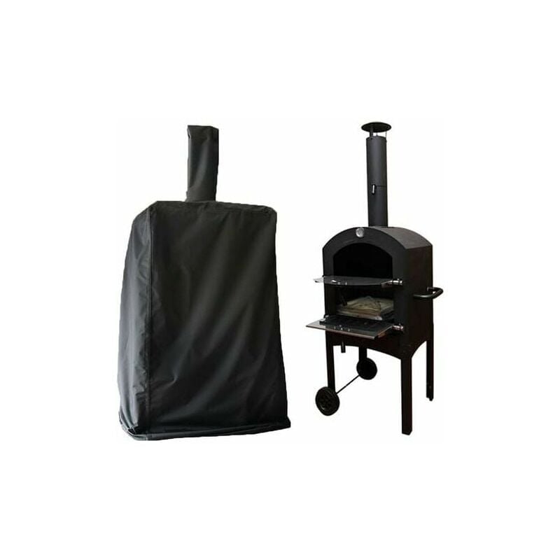 foto del prodotto robusta copertura impermeabile per forni per pizza da esterno, borsa nera extra large