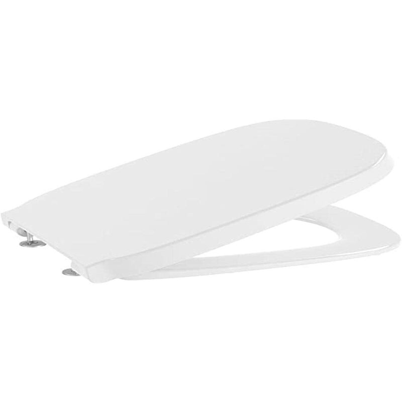 foto del prodotto roca a8019d000b sedile e coperchio supralit, collezione debba, square, colore bianco