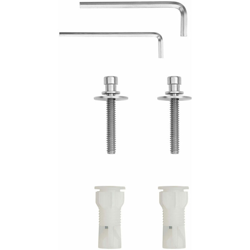 foto del prodotto roca kit di fissaggio dama ai0000400r bianco toilette