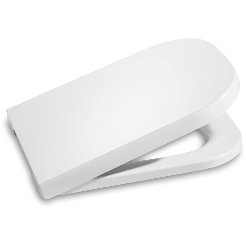 foto del prodotto roca the gap supralit a80147000b sedile e coperchio per wc a goccia morbida, ricambio originale perfect fit, resistente, colore bianco