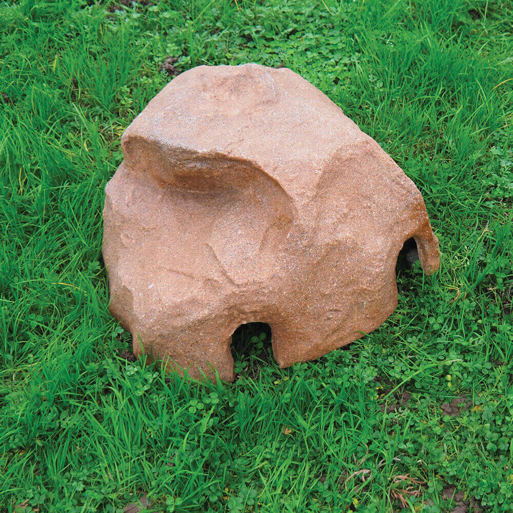 foto del prodotto roccia artificiale decorativa da giardino 50x46x24 cm coprifiltro in vetroresina