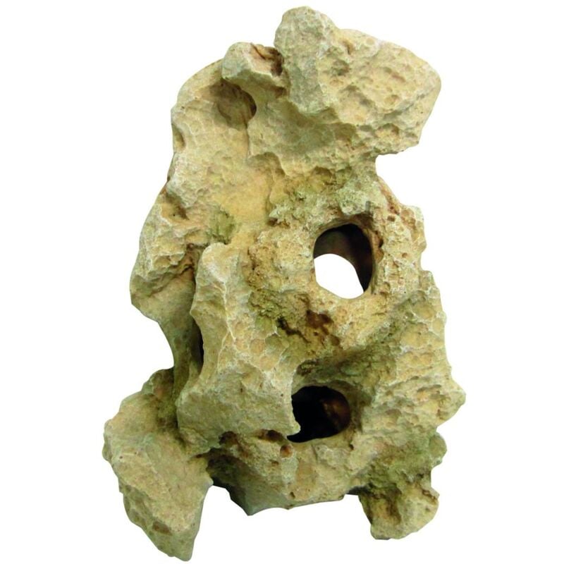 foto del prodotto roccia gallura beige verticale s 13,5x19,5x11,5cm decorazione per acquari