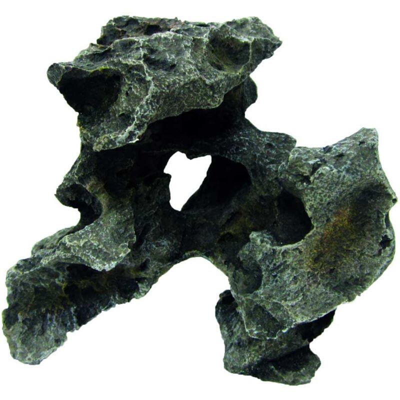 foto del prodotto roccia gallura grigia arco con foro 17x15x11,5cm decorazione per acquari