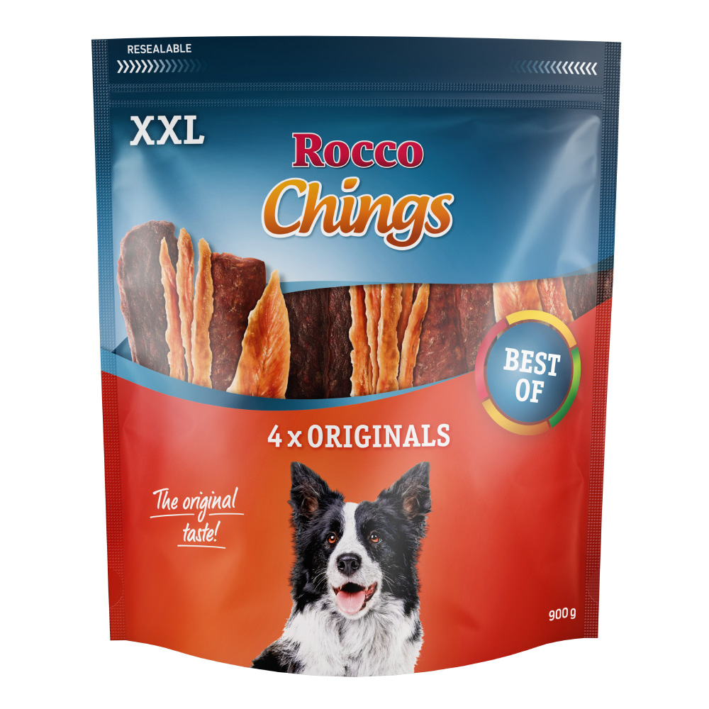 foto del prodotto rocco chings xxl 900 g mix petto di pollo, petto d anatra, manzo